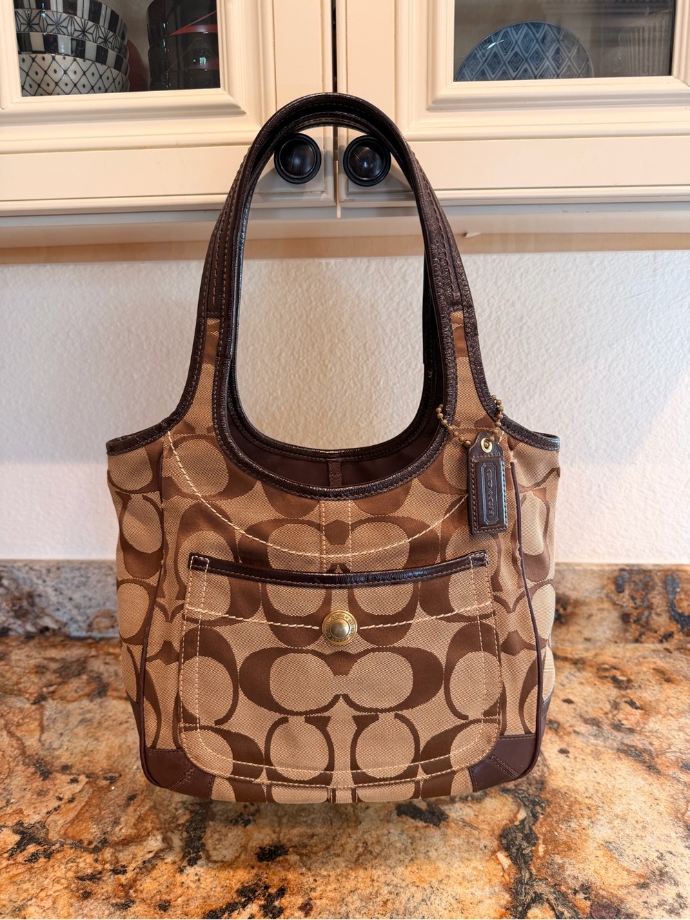 Coach Ergo Signature Canvas Tote in Brown